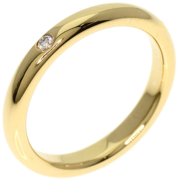 TIFFANY 18k Gold Diamond Ring - Picture 2 of 7